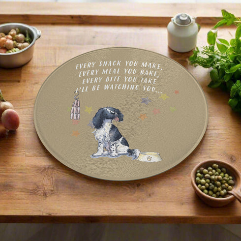 Springer Spaniel Black Trivet